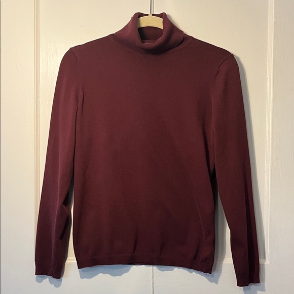 Talbots Sweaters - Talbots Women’s Maroon Turtleneck Cotton Sweater size Small